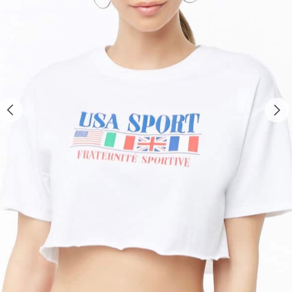 Forever 21 USA sport crop top size medium